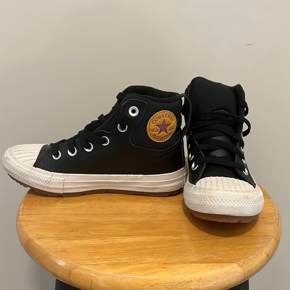 Converse Kids Black and White Sneakers